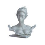 Decorative candles with female designs