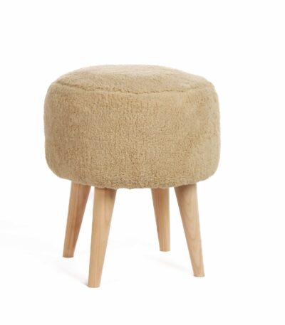 Brown pouf