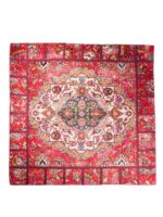 Vintage Tabriz Rug-Elegance in Pure Cotton