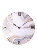 Glimmering Geode Mosaic Clock